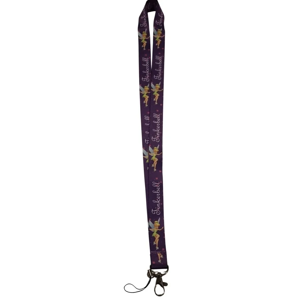 Disney TINKER BELL FAIRY Pin Trading Neck lanyard ID keys‎ NEW 055